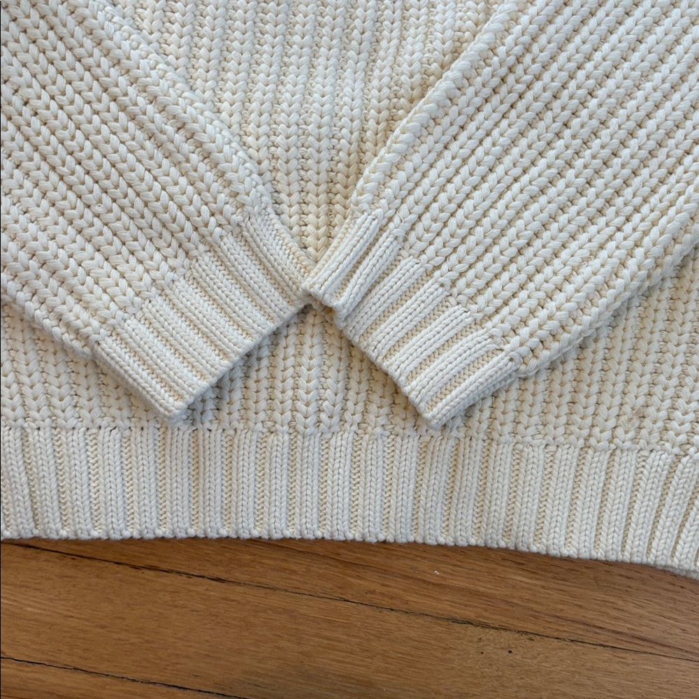 Cozy Cream Cowl-Neck Sweater - Picture 9 of 11
